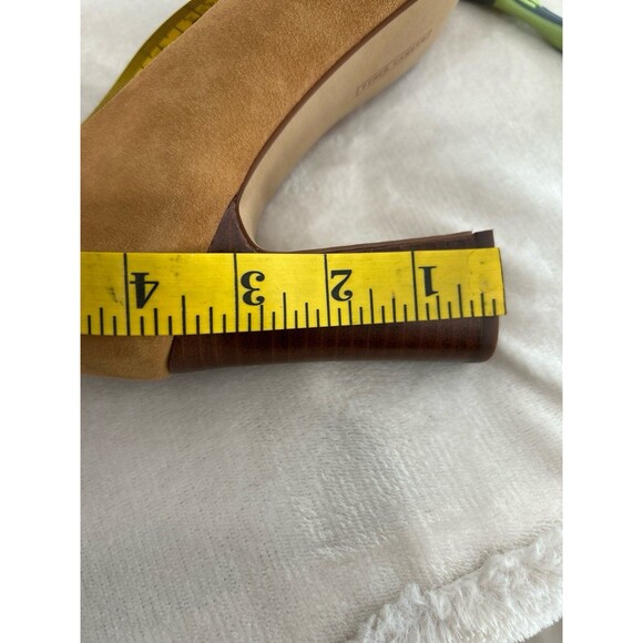 Vince Camuto Shoes Women’s Size 8M Taupe Villona Suede Pump Block High Heel - Picture 11 of 12